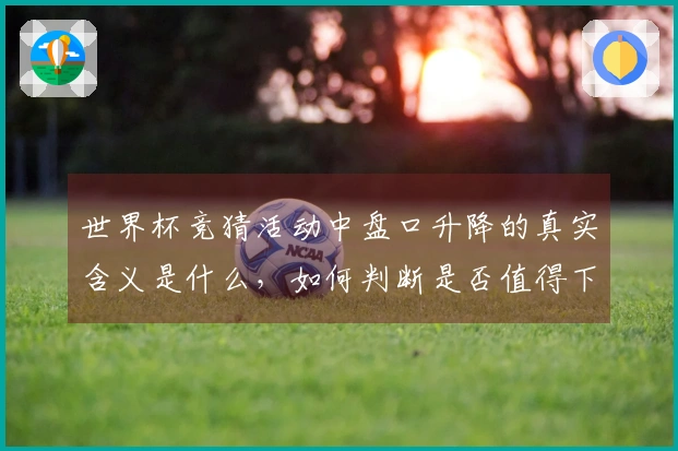 世界杯竞猜活动中盘口升降的真实含义是什么，如何判断是否值得下注？